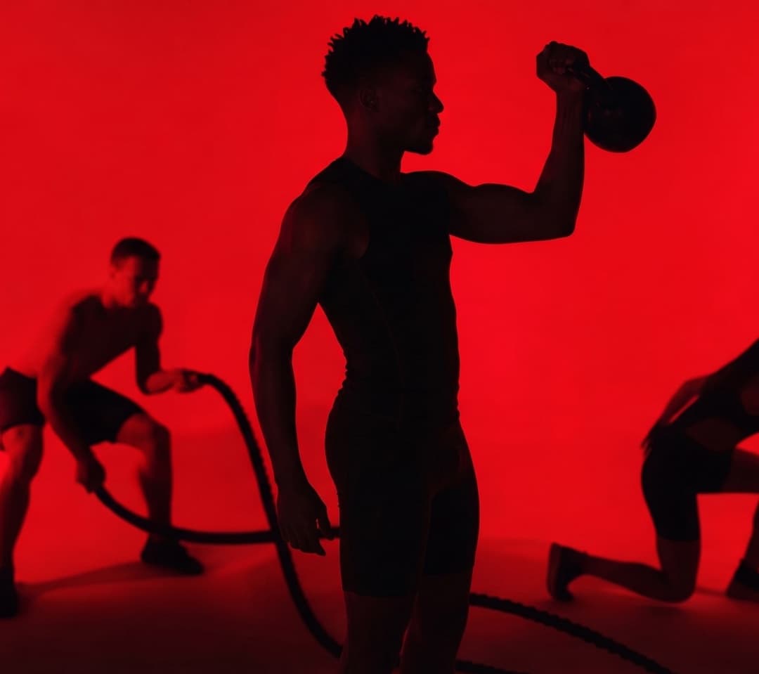 Sesión de fuerza con kettlebell en ROW 00, Madrid